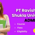 PT Ravishankar Shukla University Admission
