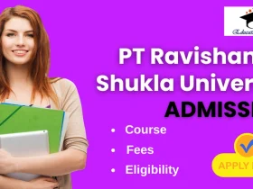 PT Ravishankar Shukla University Admission